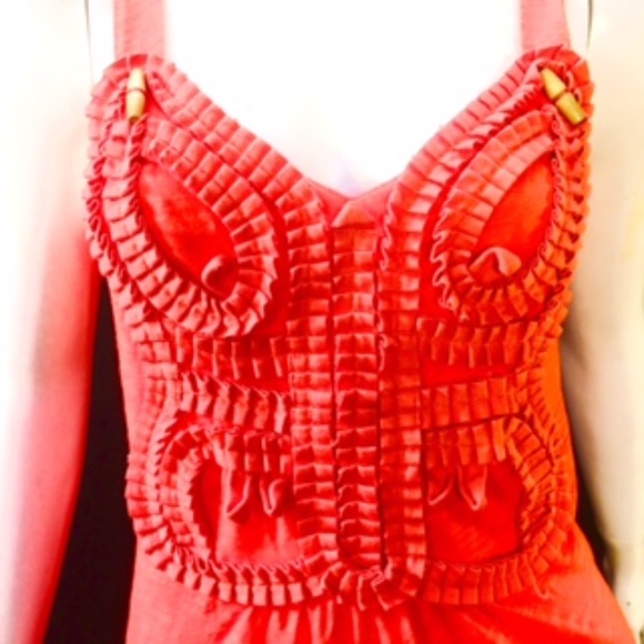 Anthropologie Red Knit Tank Top - Picture 2 of 6